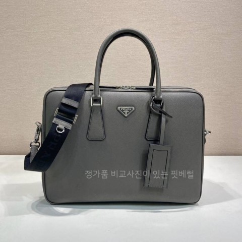 프*다 2VE022 사피아노 가죽 브리프케이스 서류가방