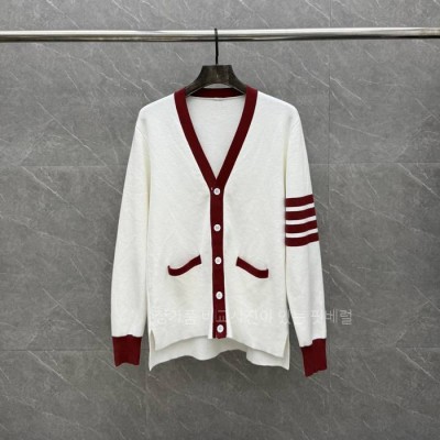 톰*라운 4-바 배색 가디건