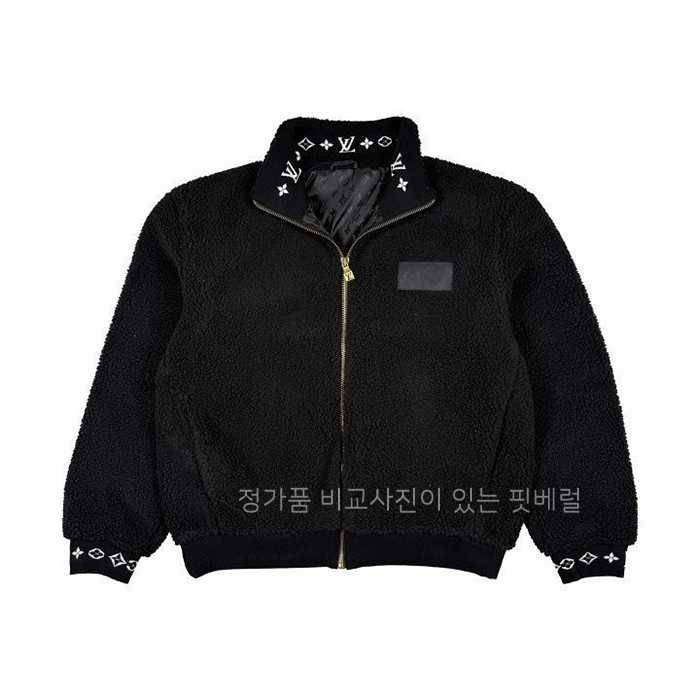 [국내배송] 루*비통 플리스 블루종 레더패치