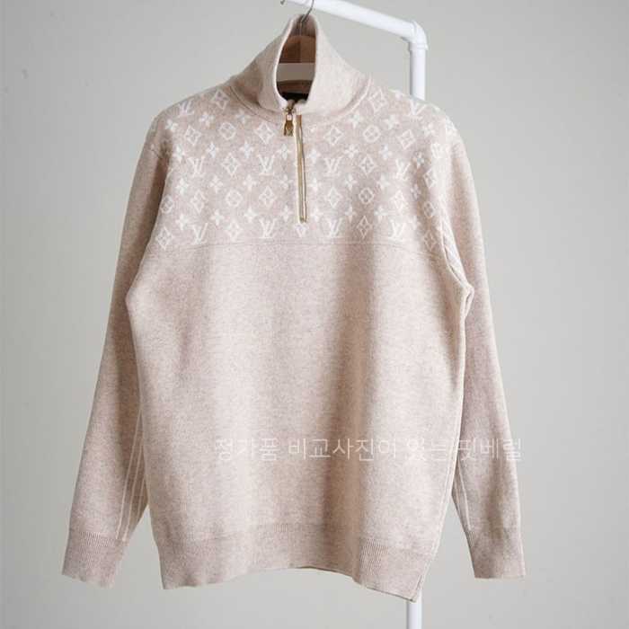 [국내배송] 루*비통 LV 모노그램 반집업 목폴라 니트