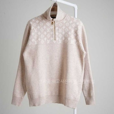 [국내배송] 루*비통 LV 모노그램 반집업 목폴라 니트