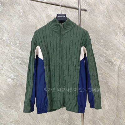 발*시아가 코튼 테크니컬 하이브리드 니트 자켓