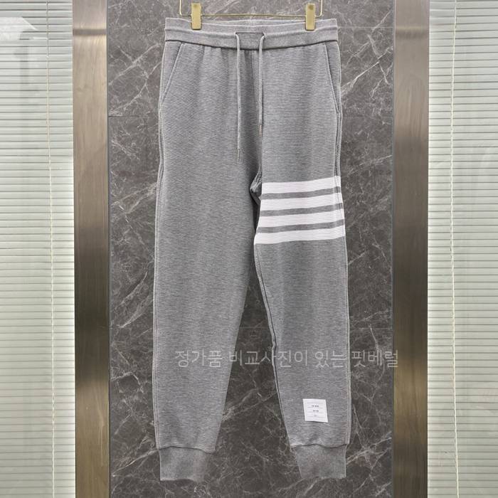 톰*라운 4-바 스트라이프 와플 조깅 팬츠