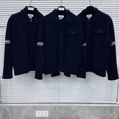 톰*라운 보일드 울 스트라이프 워크맨 자켓