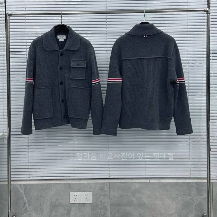 톰*라운 보일드 울 스트라이프 워크맨 자켓