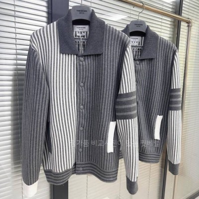 톰*라운 시어서커 폴로 카라 보머 자켓