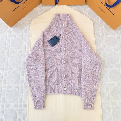 루*비통 트위드 모헤어 가디건 여성용