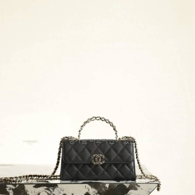 샤* 25SS CC 체인 탑핸들 미니 폰홀더백