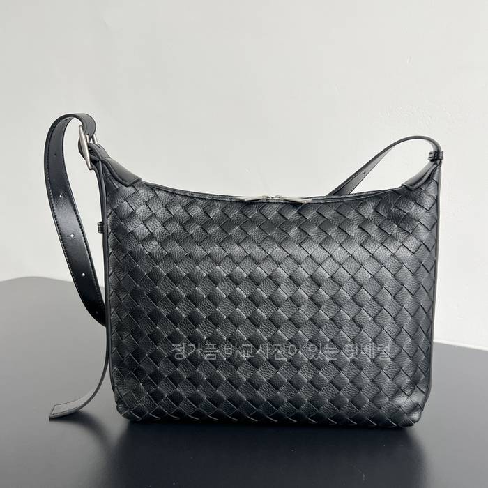 보*가베네타 806974 더블 지퍼 숄더백 스몰 남성용