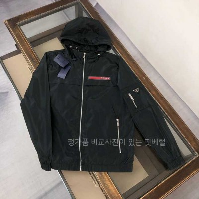 [국내배송] 프*다 삼각로고 나일론 바람막이 자켓