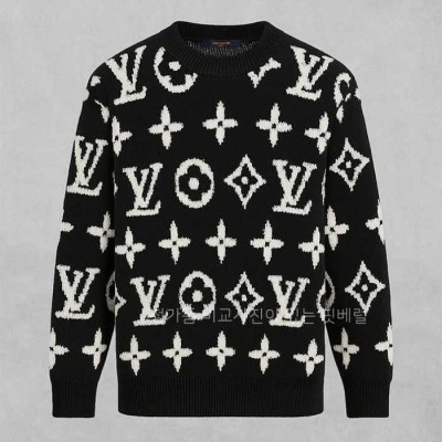 [국내배송] 루*비통 부클레 빅 모노그램 울 자카드 니트 풀오버