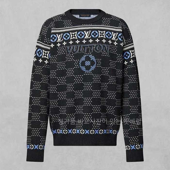 [국내배송] 루*비통 뉴 페어 모노그램 자카드 울 니트 풀오버