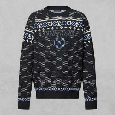 [국내배송] 루*비통 뉴 페어 모노그램 자카드 울 니트 풀오버