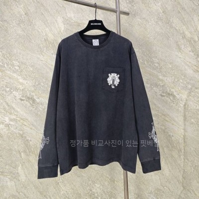 크*하츠 대거 포켓 긴팔티셔츠