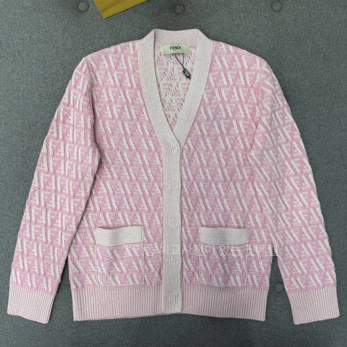 펜* 아이스 FF 자카드 캐시미어 가디건 여성용