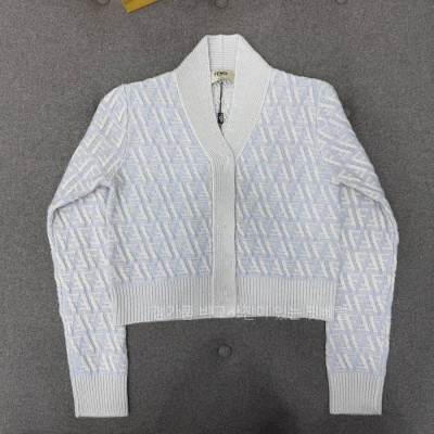 펜* 아이스 FF 자카드 캐시미어 가디건 여성용