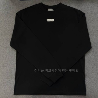 디* 파리 라벨 긴팔티셔츠