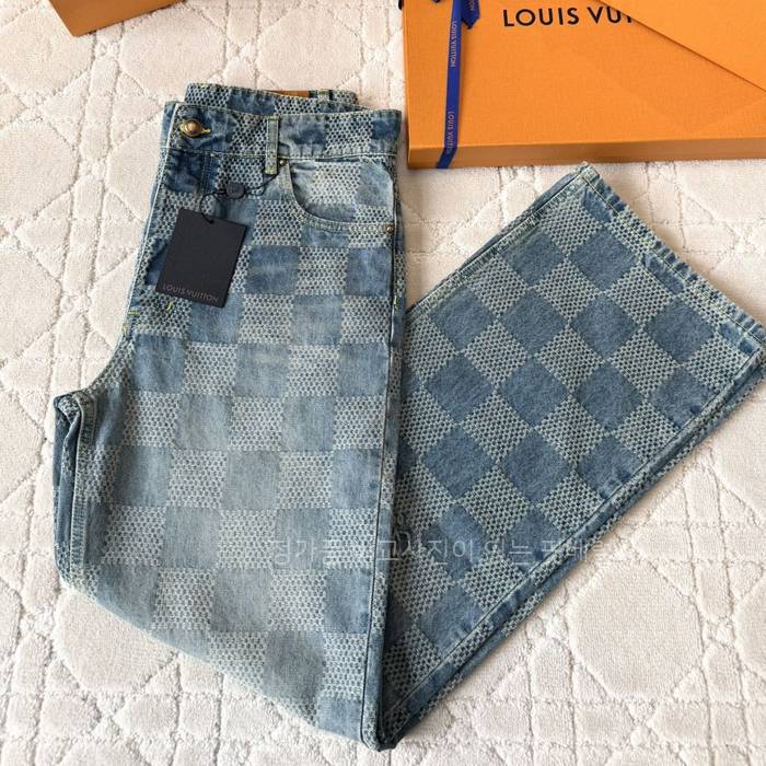 루*비통 다미에 데님 스케이트 팬츠