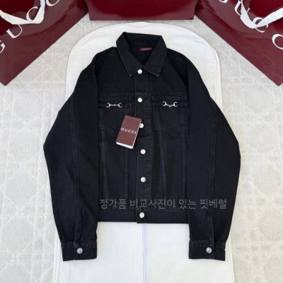 구* 홀스빗 코튼 데님 자켓