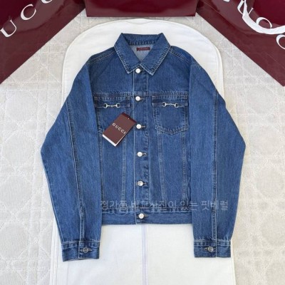 구* 홀스빗 코튼 데님 자켓