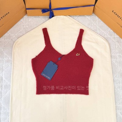 루*비통 니티드 슬리브리스 탱크탑 여성용