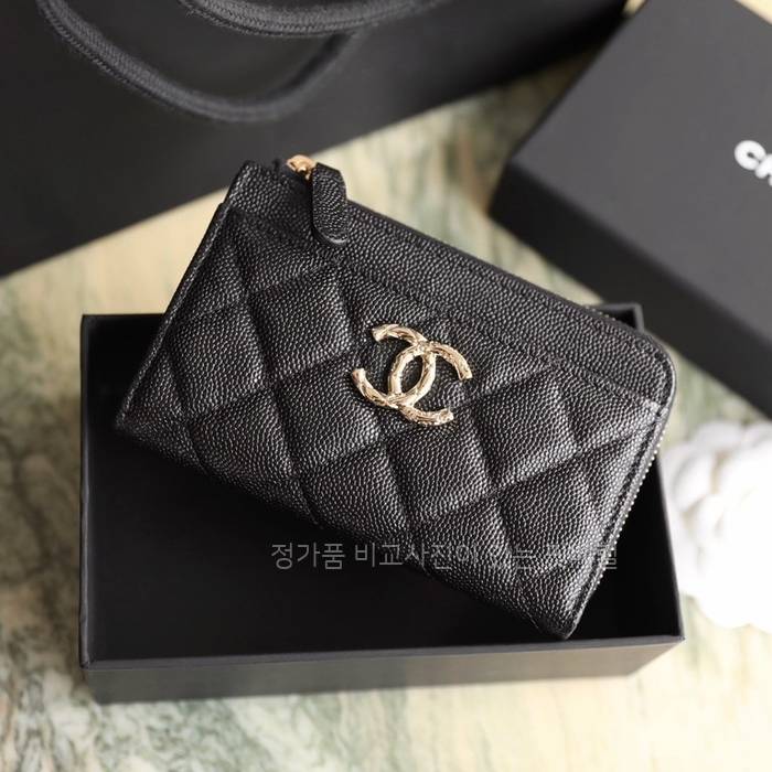 샤* 24B L-지퍼 체인 카드지갑