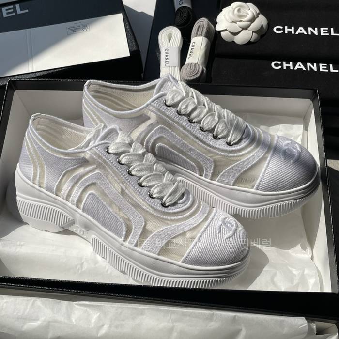 샤* 메쉬 믹스드 파이버 스니커즈