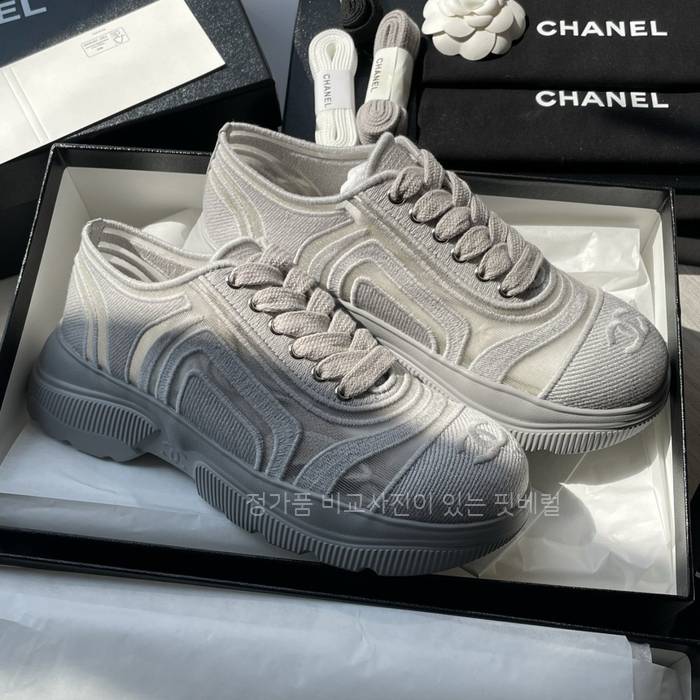 샤* 메쉬 믹스드 파이버 스니커즈