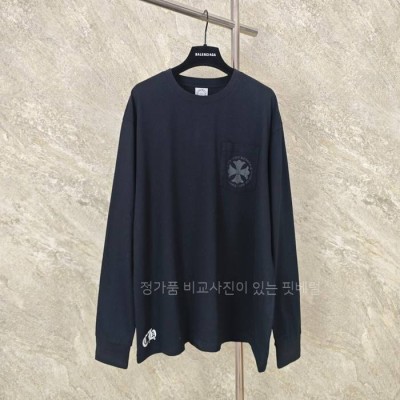 크*하츠 포켓 크로스 롱슬리브 긴팔티셔츠