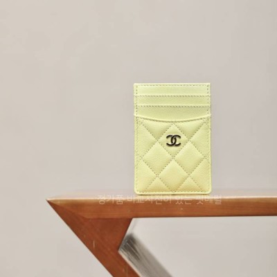 샤* CC 로고 카드 홀더 지갑