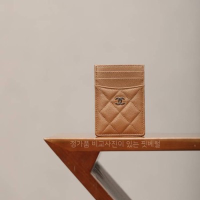 샤* CC 로고 카드 홀더 지갑