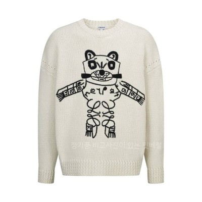 로*베 엠브로이더드 울 니트