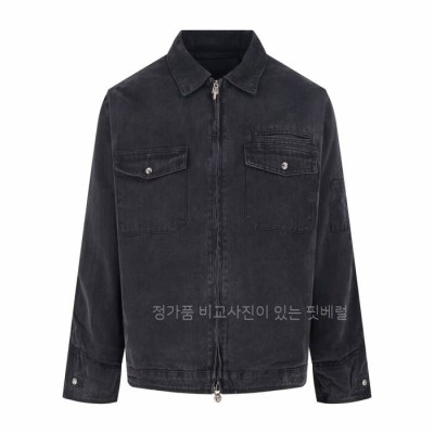 크*하츠 대거 지퍼 데님 워크 자켓