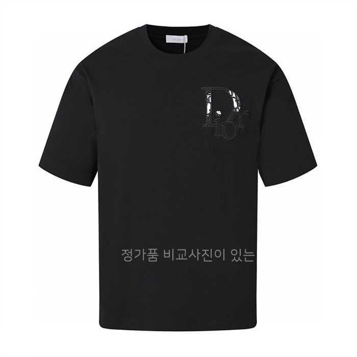 [국내배송] 디* 오블리크 자수 반팔