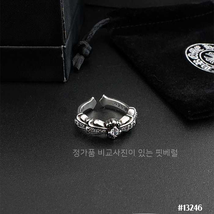 [국내배송] 크*하츠 남여공용 베이비 더블 플로랄 링 파베 다이아