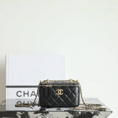 샤* 직사각 베니티 골드볼 미니