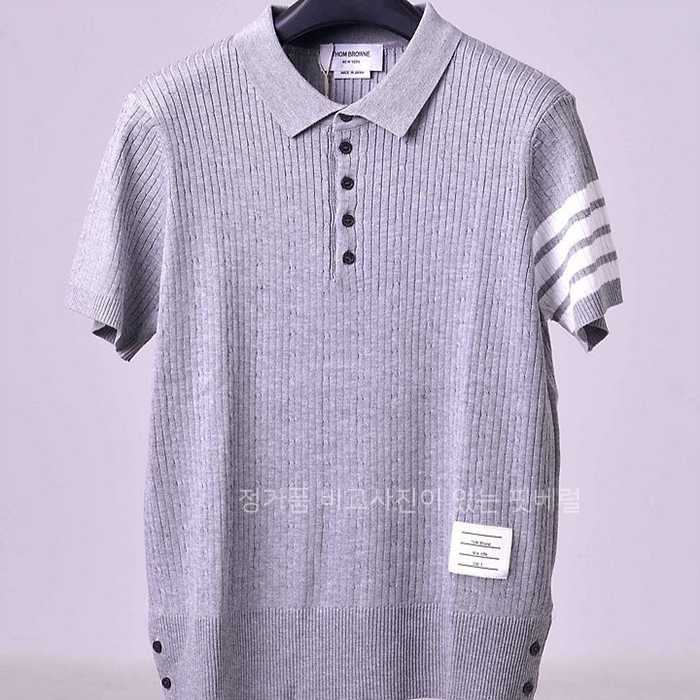 [국내배송] 톰*라운 니트 카라 반팔