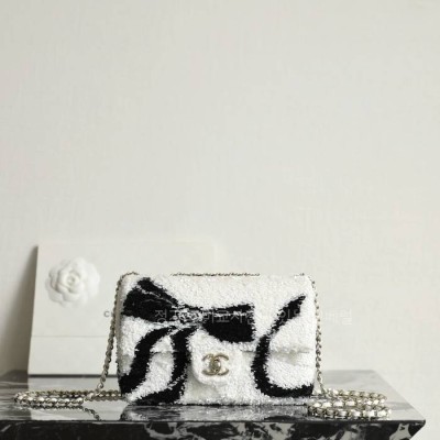 샤* 26 프린지 시퀸 리본백