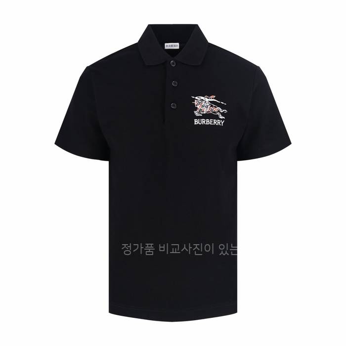 버*리 EKD 스케치 코튼 폴로 반팔티셔츠