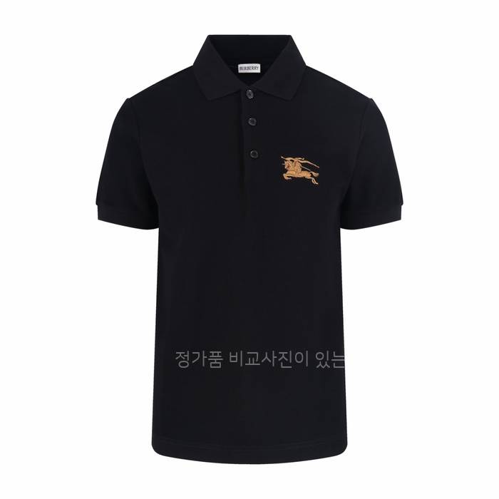 버*리 메탈릭 EKD 코튼 폴로 반팔티셔츠