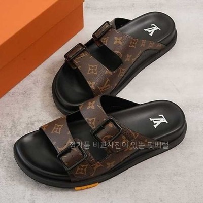 [국내배송] 루*비통 모노그램 더블 스트랩 남성 샌들