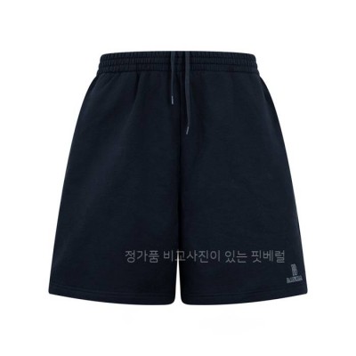 발*시아가 BB 자수 로고 스웨트 쇼츠 반바지