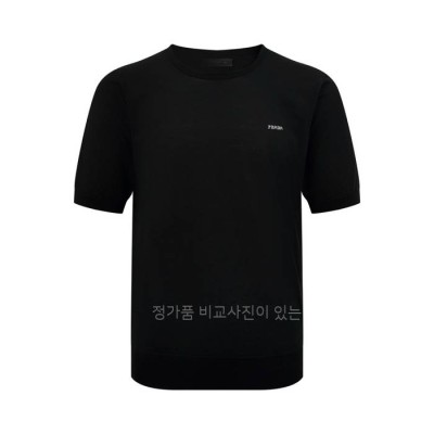 프*다 로고 니트 반팔