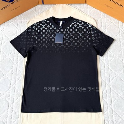 루*비통 그라디언트 코튼 반팔티셔츠