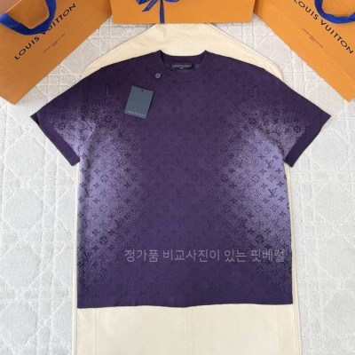 루*비통 모노그램 자카드 크루넥 니트 반팔