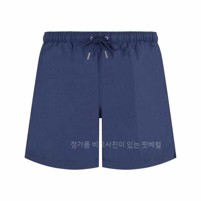에*메스 자수 로고 드로스트링 쇼츠 반바지