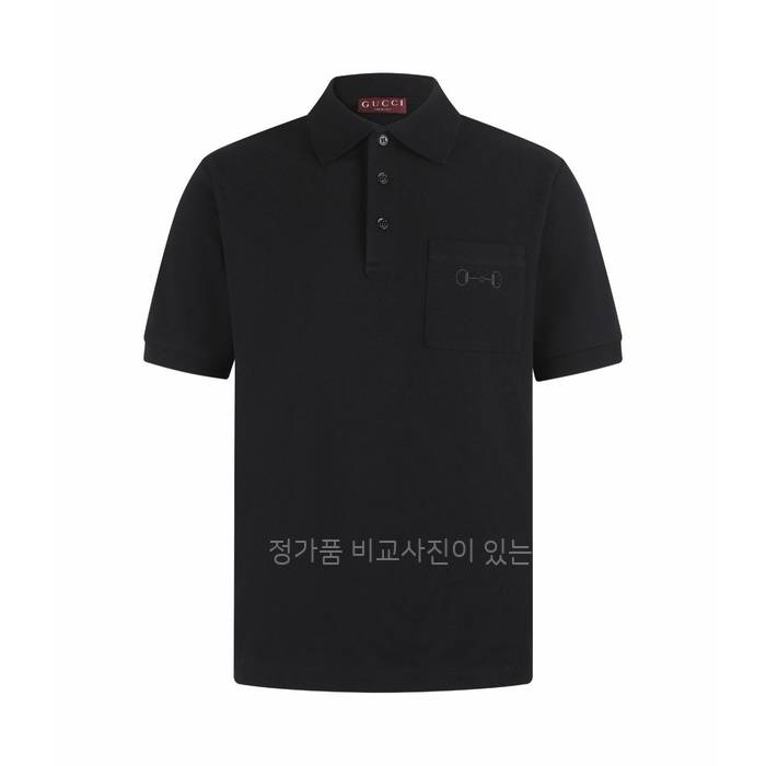 구* 자수 코튼 피케 폴로 반팔티셔츠