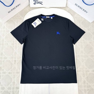 버*리 코튼 반팔티셔츠