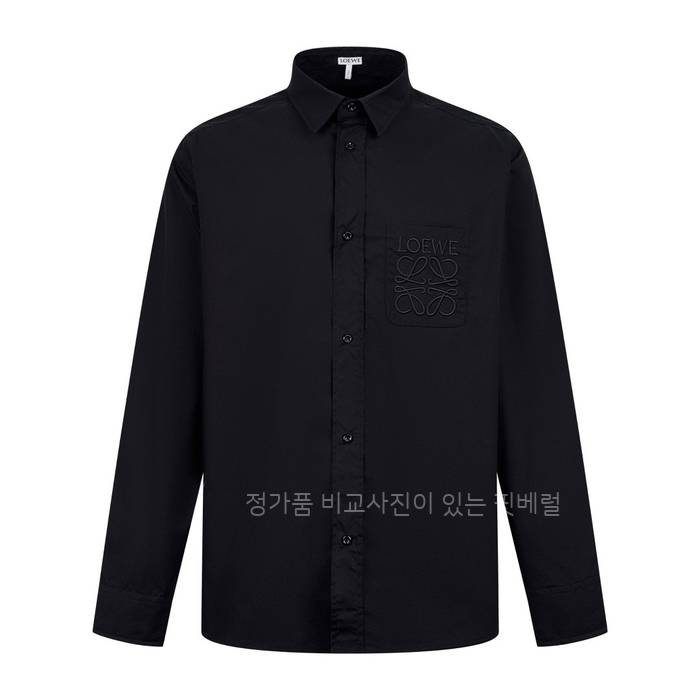 로*베 애너그램 자수 포켓 셔츠
