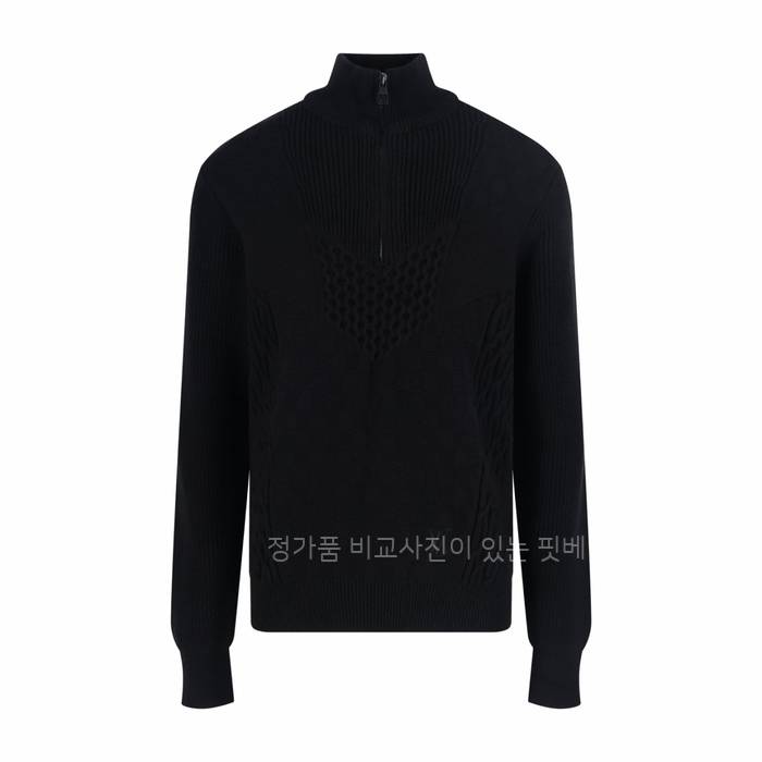 루*비통 하프 지퍼 니트 시그니처 풀오버